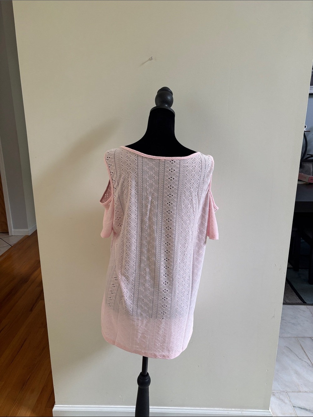 Light Pink Cold-Shoulder Top - Picture 2 of 6